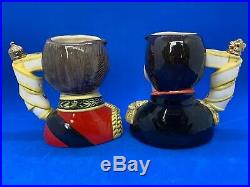 Royal Doulton Ltd Edition Character Jug Pair! Napoleon & Wellington! Mint! Rare