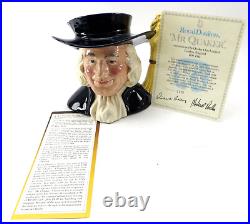 Royal Doulton MR. QUAKER Oats Cereal Character Jug 1984 Breakfast Food Mascot