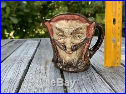 Royal Doulton Mephistopheles Two Faced Devil Character Jug D5758, 3 3/8