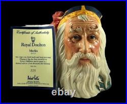 Royal Doulton Merlin D7117 Numbered Character Jug with Authenticity Certificate