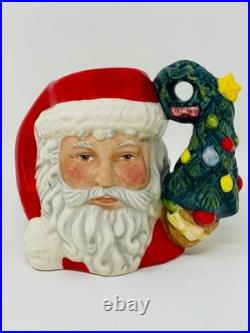 Royal Doulton Mini LE 137/500 SANTA withTREE WREATH Handle #D7244 Jug 2.75 COA