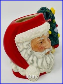 Royal Doulton Mini LE 137/500 SANTA withTREE WREATH Handle #D7244 Jug 2.75 COA