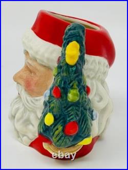 Royal Doulton Mini LE 137/500 SANTA withTREE WREATH Handle #D7244 Jug 2.75 COA
