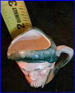 Royal Doulton Mini Toby Jug Character Mug Inscribed Hat England
