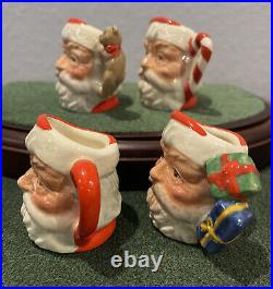 Royal Doulton Miniature Santa Claus Character Jugs-Set of 4 Seaway Commissioned