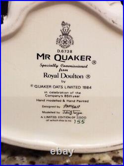 Royal Doulton Mr. Quaker Character Jug D3768