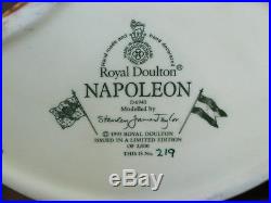 Royal Doulton Napoleon D6941 Character Jug Limited Edition #219 of 2000 withCOA