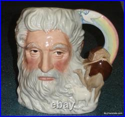 Royal Doulton Noah Character Toby Jug D7156 Rainbow Handle VERY RARE GIFT Royal Doulton Noah Character Toby Jug D7156 Rainbow Handle VERY RARE GIFT