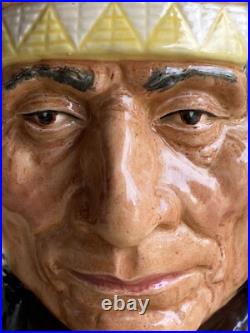 Royal Doulton North American Indian Character Jug/mug D6611xlntengland