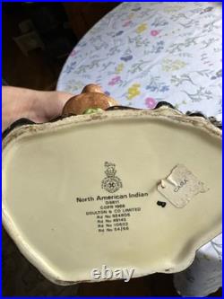 Royal Doulton North American Indian Toby Mug D6611 1966 Character Jug 7 1/2