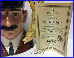 Royal Doulton Orville Wright Character Jug D7178 250 of 100