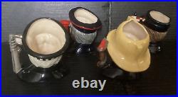 Royal Doulton Policeman, Postman, Fireman, Engine Driver character jugs