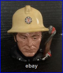 Royal Doulton Policeman, Postman, Fireman, Engine Driver character jugs