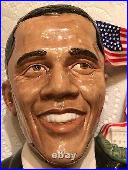 Royal Doulton President Barack Obama 2011 Character of the Year Toby Jug D7300