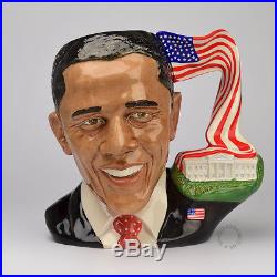 Royal Doulton President Barack Obama Large Character Jug D7300