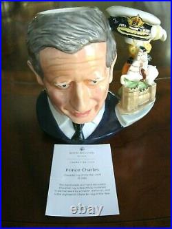 Royal Doulton Prince Charles Character Jug of Year 2008 D7283 Mint In Box withCOA