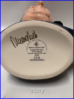 Royal Doulton Prince Charles Large 7 Character Jug Year 2008 #7283 SIGNED