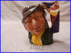 Royal Doulton Punch & Judy Man Character Jugs Lot/3 Lg D6590 Sm D6593 Mini D6596