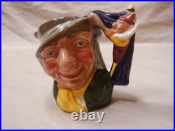 Royal Doulton Punch & Judy Man Character Jugs Lot/3 Lg D6590 Sm D6593 Mini D6596