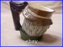 Royal Doulton Punch & Judy Man Character Jugs Lot/3 Lg D6590 Sm D6593 Mini D6596