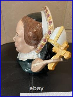 Royal Doulton QUEEN MARY I 2004 Character Toby Jug D7188 large 7