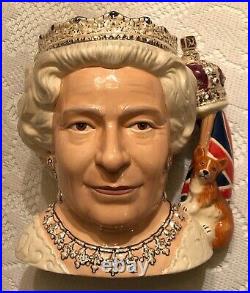 Royal Doulton Queen Elizabeth II 2006 Character Jug of the Year Toby Mug D7256