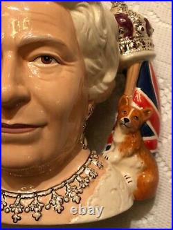 Royal Doulton Queen Elizabeth II 2006 Character Jug of the Year Toby Mug D7256