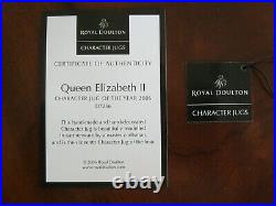 Royal Doulton Queen Elizabeth II Character Jug of the Year 2006 D7300 MIB