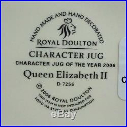 Royal Doulton Queen Elizabeth II Jug Character Jug Of The Year 2006 D 7256
