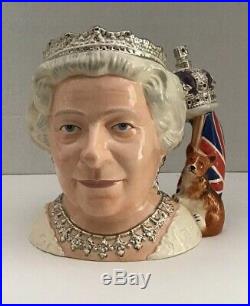 Royal Doulton Queen Elizabeth II Large Character Toby Jug D7256 2006 New Boxed