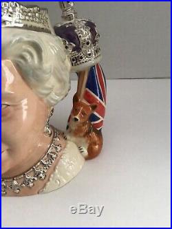 Royal Doulton Queen Elizabeth II Large Character Toby Jug D7256 2006 New Boxed
