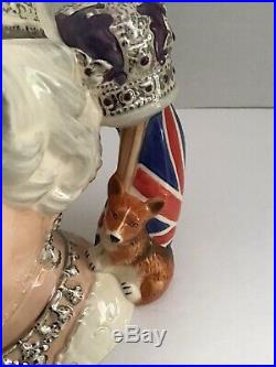 Royal Doulton Queen Elizabeth II Large Character Toby Jug D7256 2006 New Boxed