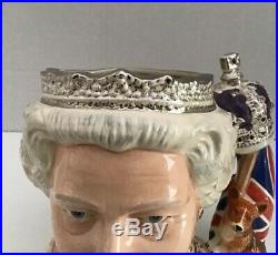 Royal Doulton Queen Elizabeth II Large Character Toby Jug D7256 2006 New Boxed