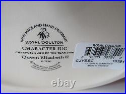 Royal Doulton Queen Elizabeth II Large Size Character Jug D7256 With Box