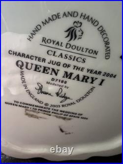 Royal Doulton Queen Mary I Character Jug D7188 (2004) Hand Made & Decorated