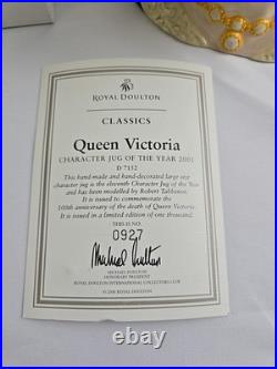 Royal Doulton Queen Victoria D7152 Character Jug 2001 LE 927/1000 Box COA