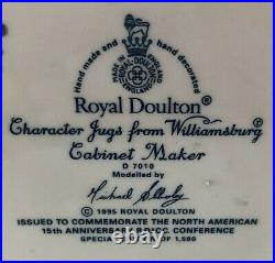 Royal Doulton RARE Cabinet Maker Character Jug D7010 Large Signed / Dated