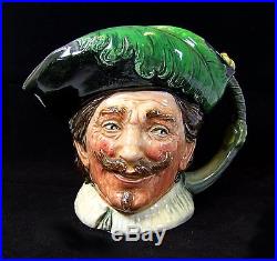 Royal Doulton Rare Large Character Jug The Cavalier (with goatee) D6114