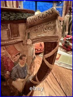 Royal Doulton Rare Large Charles Dickens Jug, Height 10 1/2, Beautiful Piece