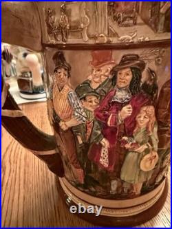 Royal Doulton Rare Large Charles Dickens Jug, Height 10 1/2, Beautiful Piece