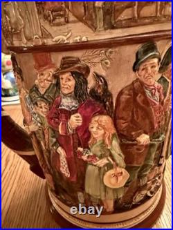 Royal Doulton Rare Large Charles Dickens Jug, Height 10 1/2, Beautiful Piece