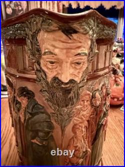 Royal Doulton Rare Large Charles Dickens Jug, Height 10 1/2, Beautiful Piece