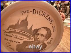 Royal Doulton Rare Large Charles Dickens Jug, Height 10 1/2, Beautiful Piece