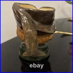 Royal Doulton'Robin Hood' Jug Large Porcelain Character Mug -Feather Handle