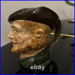 Royal Doulton'Robin Hood' Jug Large Porcelain Character Mug -Feather Handle
