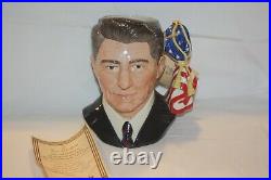Royal Doulton Ronald Reagan 1851/5000 #D6718 Large Character Jug