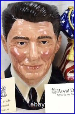 Royal Doulton Ronald Regan Character Jug Mint With COA