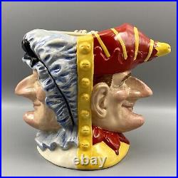 Royal Doulton SIGNED Punch & Judy Double Sided Character Jug D6946 1292/2500