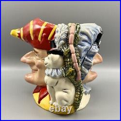 Royal Doulton SIGNED Punch & Judy Double Sided Character Jug D6946 1292/2500