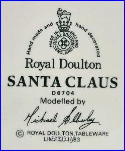 Royal Doulton Santa Claus Large Character Jug England Vintage 1983 Christmas Royal Doulton Santa Claus Large Character Jug England Vintage 1983 Christmas